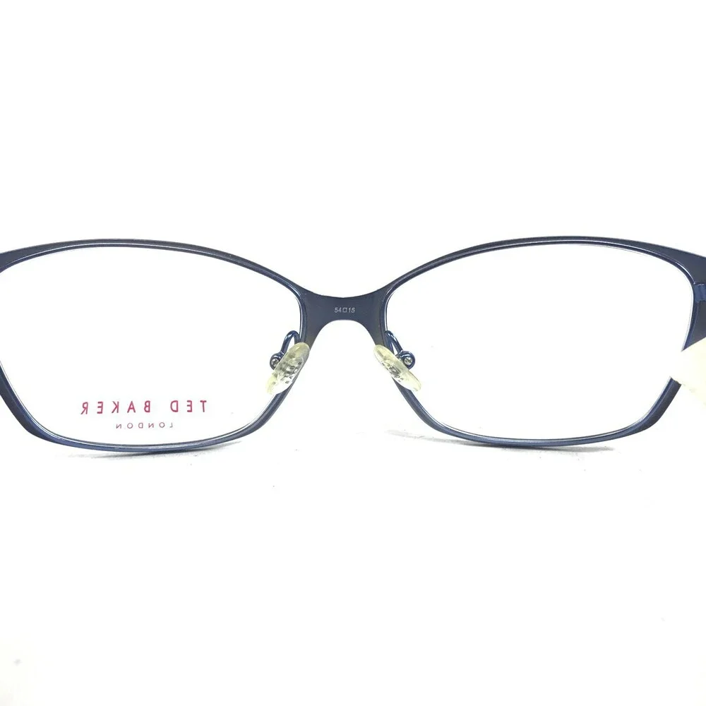 Ted Baker Eyeglasses Frames B225 NAV Blue Cat Eye Full Wire Rim 54-15-135